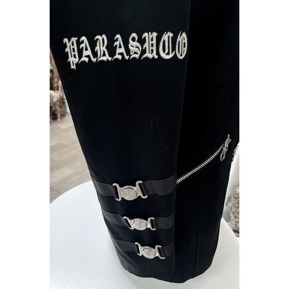 PARASUCO Vintage Black Silver Zipper jacket Blazer Wool 5 6 Canada - Picture 12 of 12